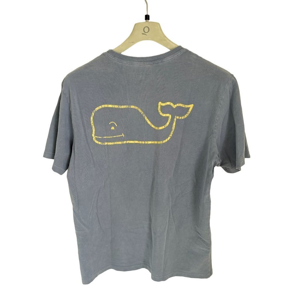 Vineyard Vines Size Med Tee T-Shirt Pale Blue Cotton Size Med